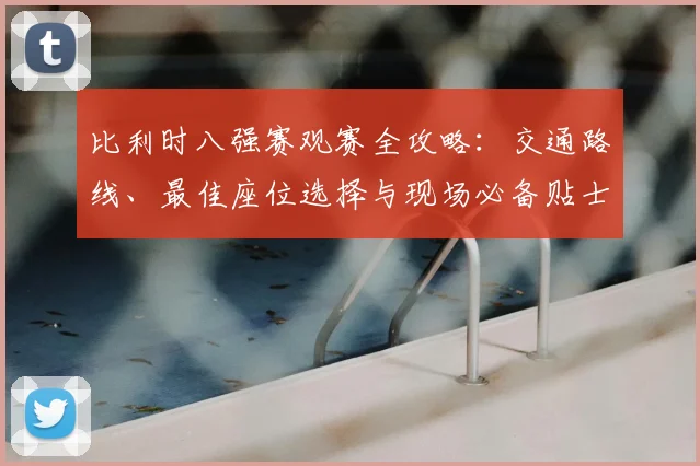 比利时八强赛观赛全攻略：交通路线、最佳座位选择与现场必备贴士